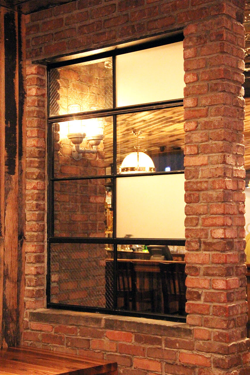 Thin Brick - Custom Blend Tumbled Vee Brick - Restaurant2 3 BFT
